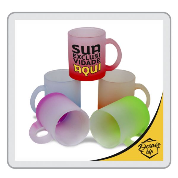 Caneca de Vidro Degradê